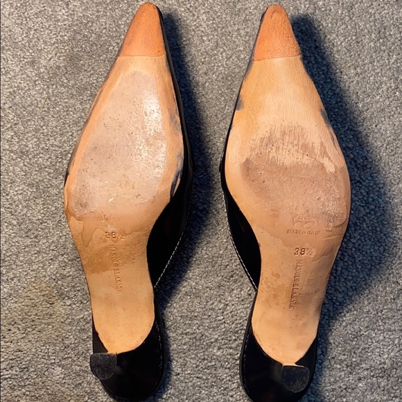 Manolo Blahnik slide black alligator mule - Picture 6 of 9